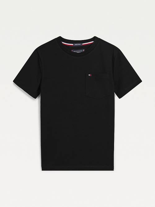 Tommy Hilfiger Essential Pocket Póló Fiú Fekete | TH563XKS