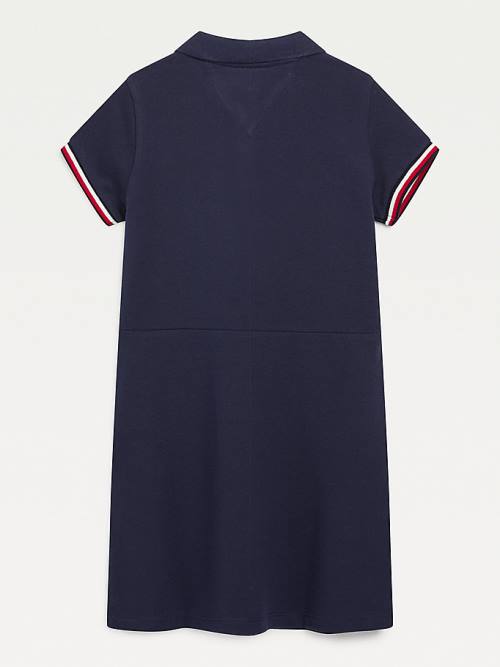 Tommy Hilfiger Essential Polo Ruha Lány Kék | TH950JEF