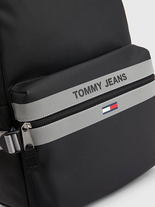 Tommy Hilfiger Essential Reflective Backpack Táska Férfi Fekete | TH102DSV