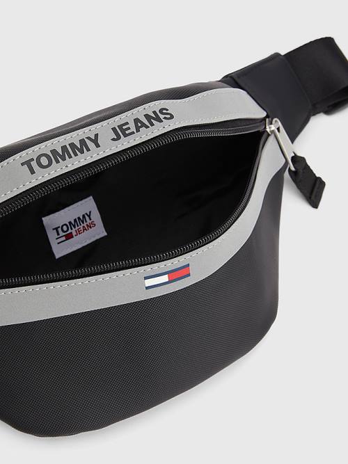 Tommy Hilfiger Essential Reflective Bum Táska Férfi Fekete | TH561MGS