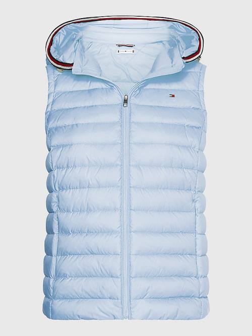 Tommy Hilfiger Essential Removable Hood Down Vest Dzseki Női Kék | TH709FWR