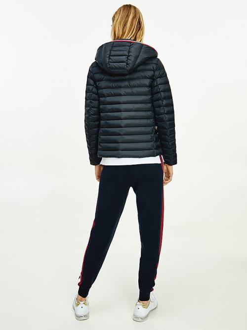 Tommy Hilfiger Essential Removable Hood Down Kabát Női Fekete | TH891EOL