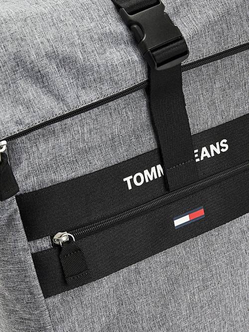 Tommy Hilfiger Essential Roll-Top Backpack Táska Férfi Szürke | TH971IFL