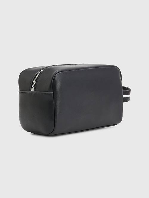 Tommy Hilfiger Essential Side Handle Washbag Táska Férfi Fekete | TH570UMT