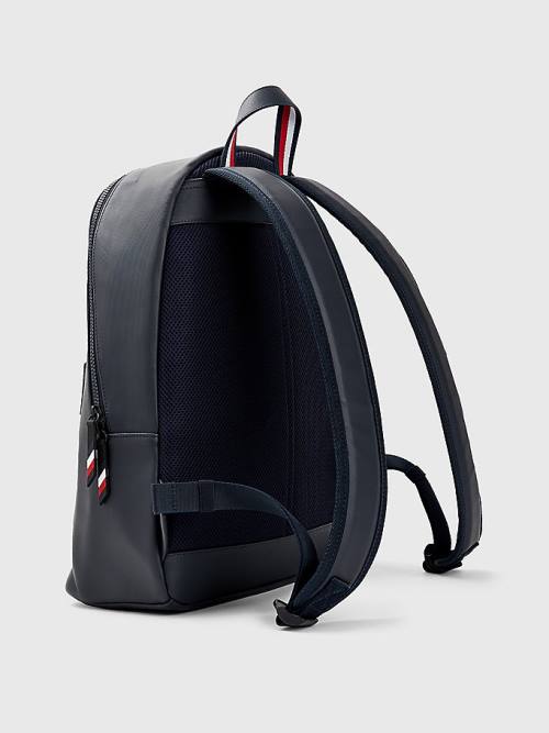 Tommy Hilfiger Essential Signature Backpack Táska Férfi Kék | TH963GVB