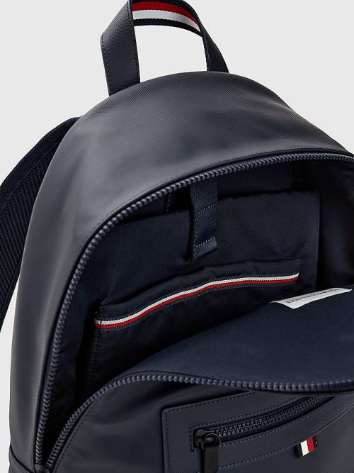 Tommy Hilfiger Essential Signature Backpack Táska Férfi Kék | TH963GVB