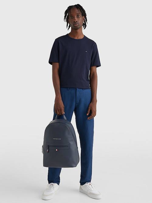 Tommy Hilfiger Essential Signature Backpack Táska Férfi Kék | TH963GVB