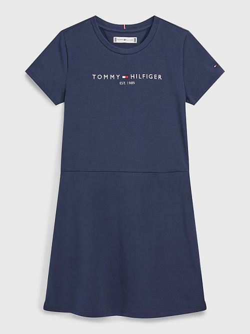 Tommy Hilfiger Essential Skater Ruha Lány Kék | TH820GYN