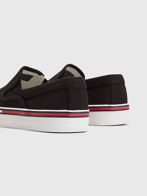 Tommy Hilfiger Essential Slip On Tornacipő Női Fekete | TH634YNP