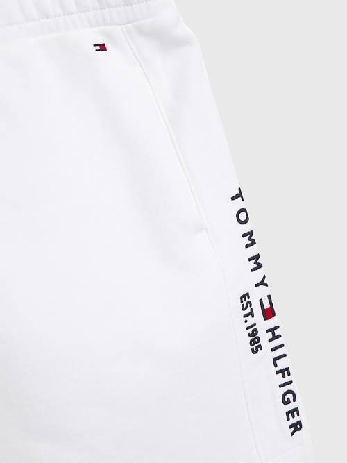 Tommy Hilfiger Essential Straight Logo Szoknya Lány Fehér | TH689NLG