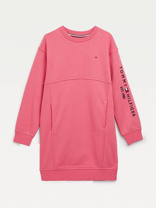 Tommy Hilfiger Essential Sweatshirt Ruha Lány Piros | TH486KGL