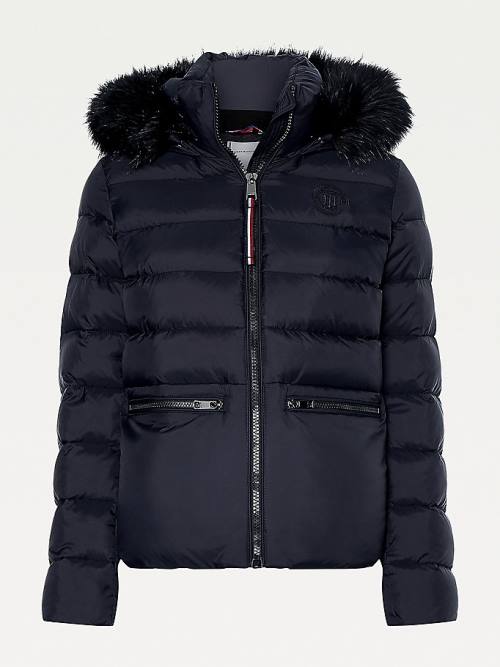 Tommy Hilfiger Essential TH Protect Padded Kabát Női Fekete | TH014GBZ