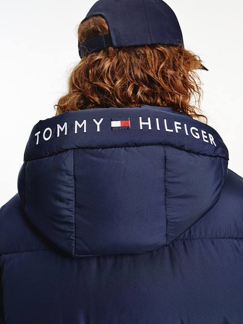 Tommy Hilfiger Essential TH Protect Padded Maxi Coat Kabát Női Kék | TH029QUP