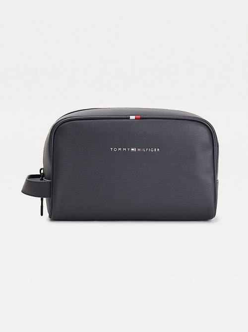 Tommy Hilfiger Essential Vizi Repellent Washbag Táska Férfi Kék | TH104TXG