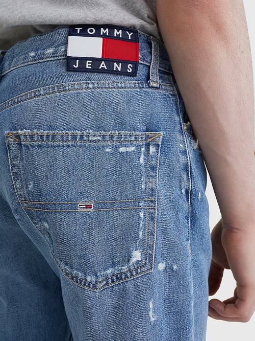 Tommy Hilfiger Ethan Pamut Hemp Straight Fit Farmer Férfi Denim | TH639CDM