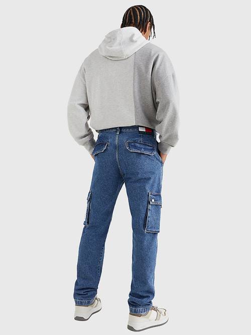 Tommy Hilfiger Ethan Relaxed Fit Cargo Farmer Férfi Denim | TH586LZN