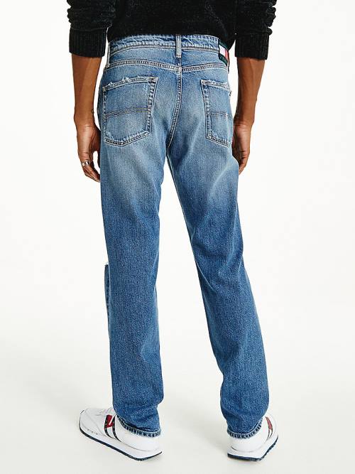 Tommy Hilfiger Ethan Straight Relaxed Distressed Farmer Férfi Denim | TH863KSM