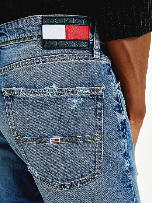 Tommy Hilfiger Ethan Straight Relaxed Distressed Farmer Férfi Denim | TH863KSM