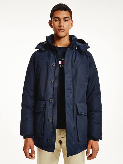 Tommy Hilfiger Exclusive Down Parka Dzseki Férfi Kék | TH635UVL