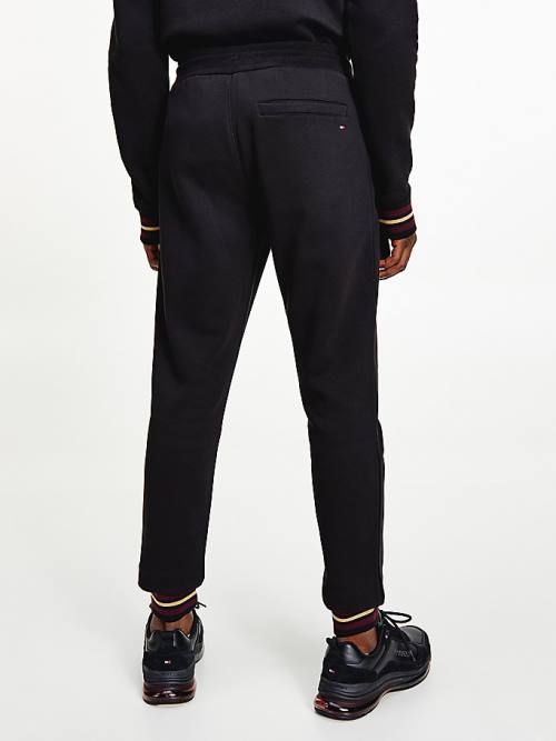 Tommy Hilfiger Exclusive Flag Logo Joggers Nadrág Férfi Fekete | TH237NUX