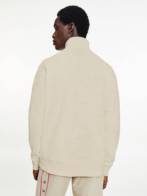 Tommy Hilfiger Exclusive Mock Turtleneck Pulóver Férfi Bézs | TH016XMG