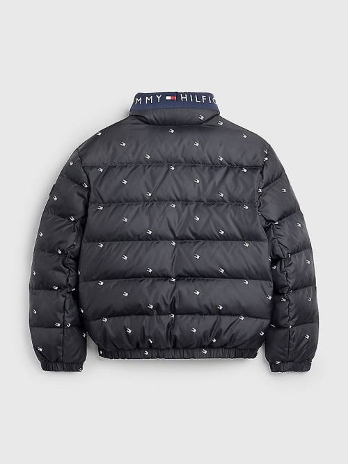 Tommy Hilfiger Exclusive Reversible Down Kabát Lány Kék | TH273NXD