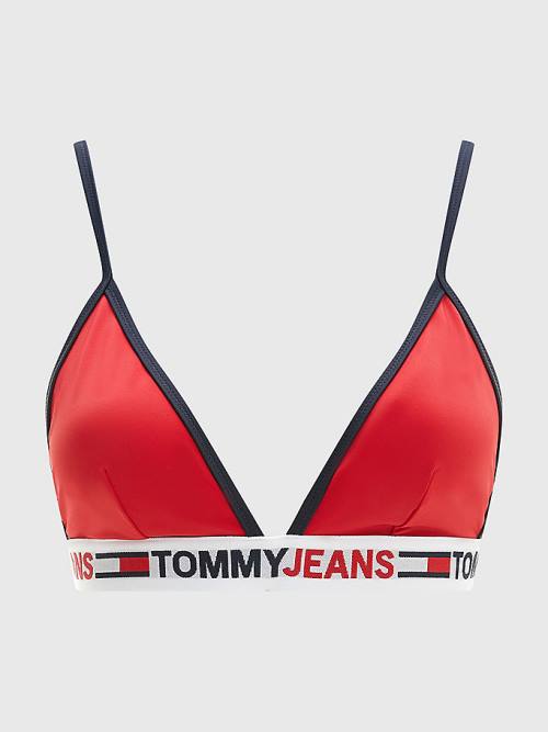 Tommy Hilfiger Fixed Triangle Bikini Top Fürdőruha Női Piros | TH302EKA