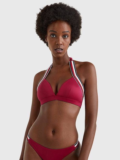 Tommy Hilfiger Fixed Triangle Bikini Top Fürdőruha Női Rózsaszín | TH567AIY