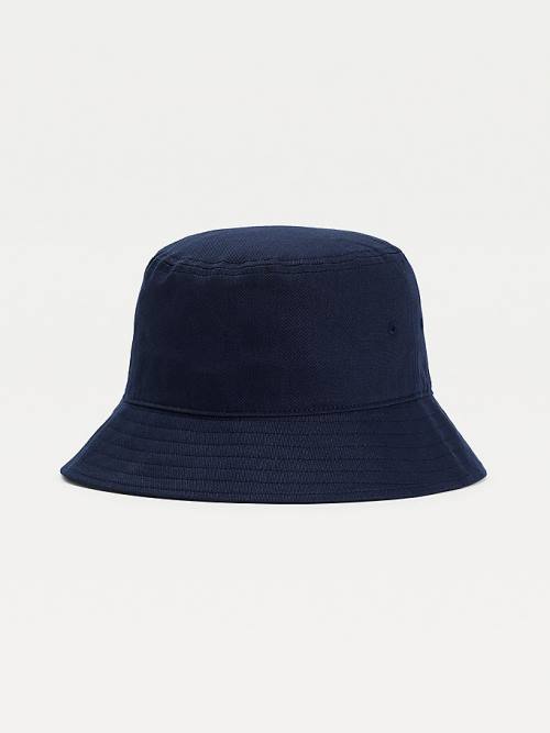 Tommy Hilfiger Flag Embroidery Bucket Kalap Férfi Kék | TH230XPL