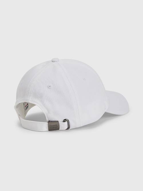 Tommy Hilfiger Flag Patch Cap Kalap Női Fehér | TH805CGM