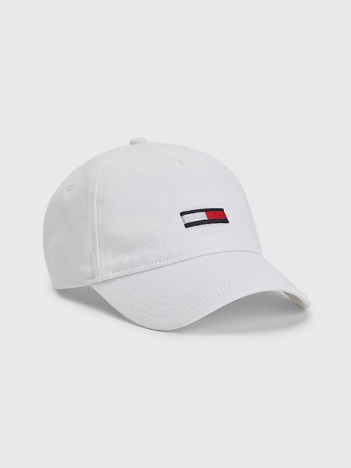 Tommy Hilfiger Flag Patch Cap Kalap Női Fehér | TH805CGM