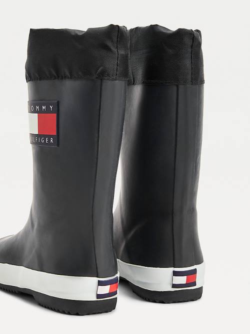 Tommy Hilfiger Flag Toggle Rain Bakancs Fiú Fekete | TH016IMG