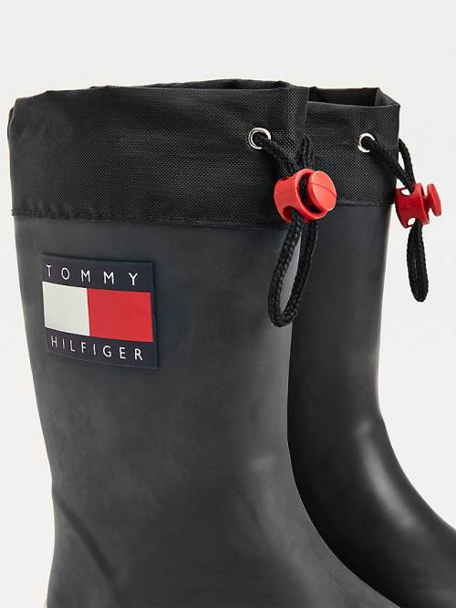 Tommy Hilfiger Flag Toggle Rain Bakancs Fiú Fekete | TH016IMG