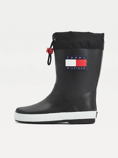 Tommy Hilfiger Flag Toggle Rain Bakancs Fiú Fekete | TH016IMG