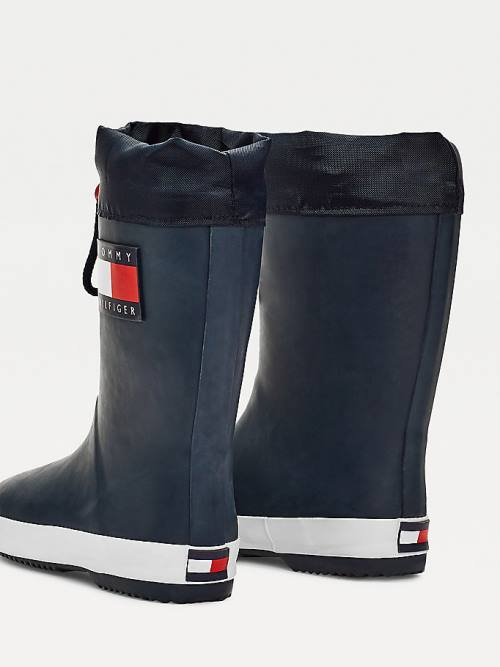 Tommy Hilfiger Flag Toggle Rain Bakancs Fiú Kék | TH157QFJ