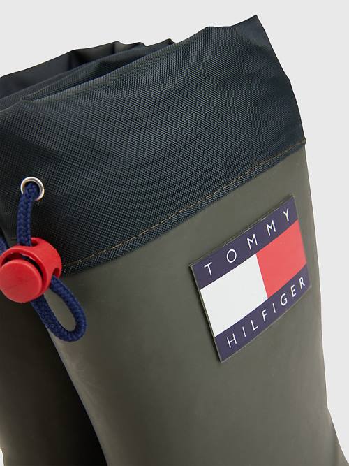 Tommy Hilfiger Flag Toggle Rain Bakancs Fiú Zöld | TH239ZGO