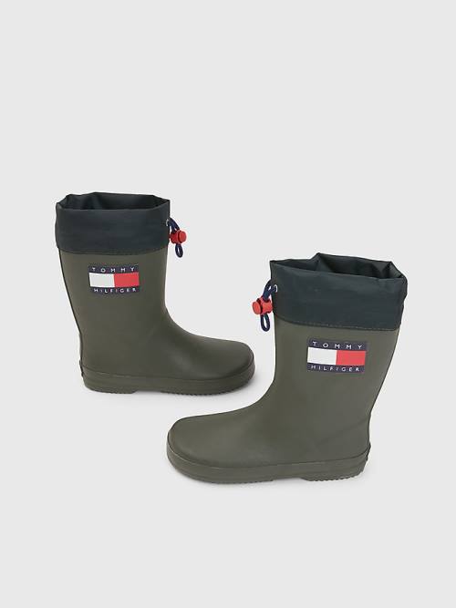 Tommy Hilfiger Flag Toggle Rain Bakancs Fiú Zöld | TH239ZGO