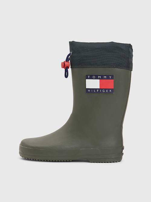 Tommy Hilfiger Flag Toggle Rain Bakancs Fiú Zöld | TH239ZGO