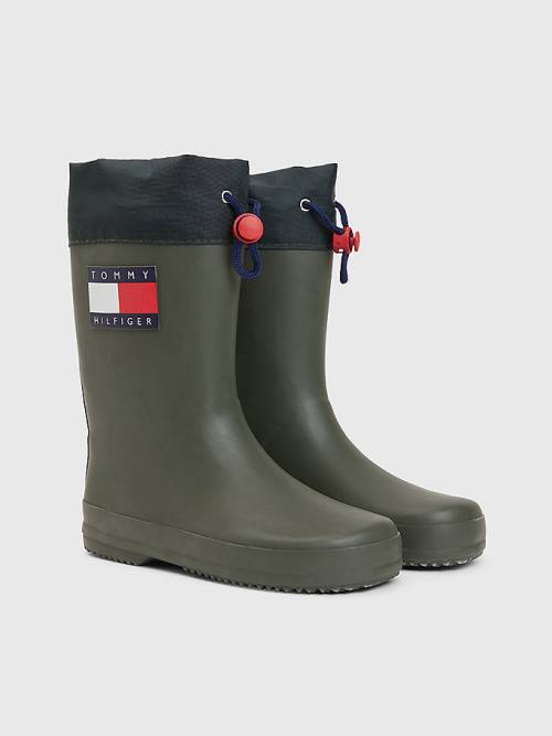 Tommy Hilfiger Flag Toggle Rain Bakancs Fiú Zöld | TH239ZGO