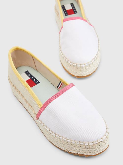 Tommy Hilfiger Flatform Espadrilles Loafer Cipő Női Bézs | TH035IUD