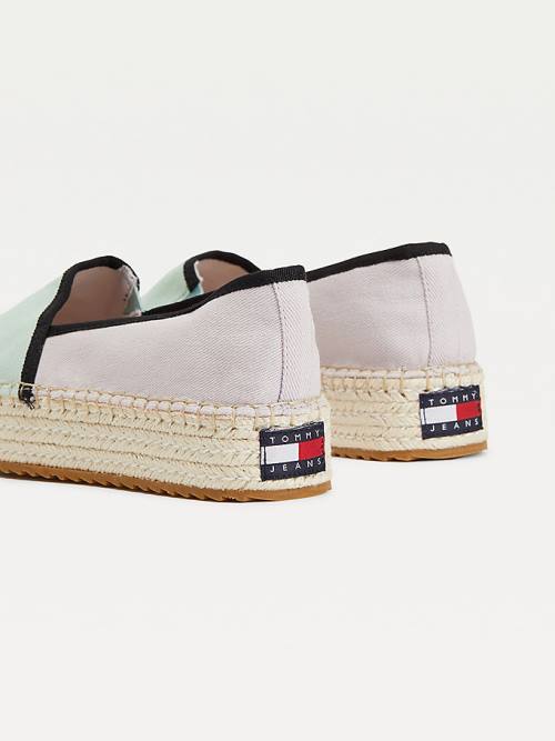 Tommy Hilfiger Flatform Espadrilles Loafer Cipő Női Kék | TH270IZG