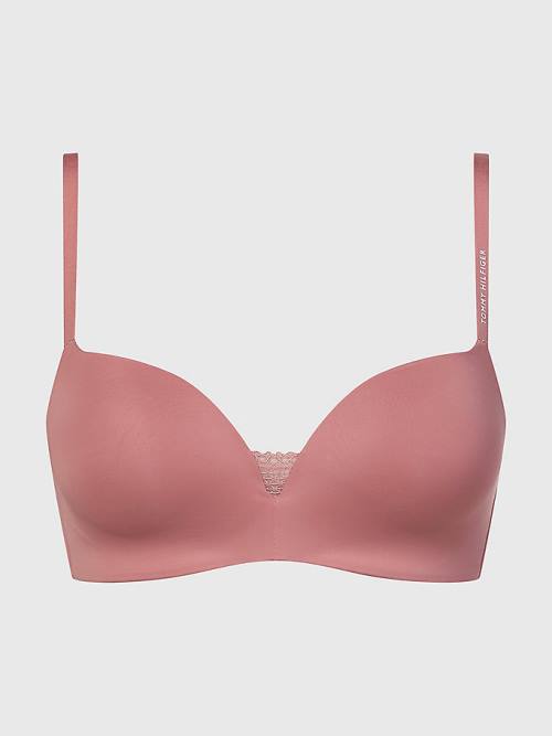 Tommy Hilfiger Floral Csipke Trim Non-Wired Push-Up Bra Fehérnemű Női Narancssárga | TH670TCD