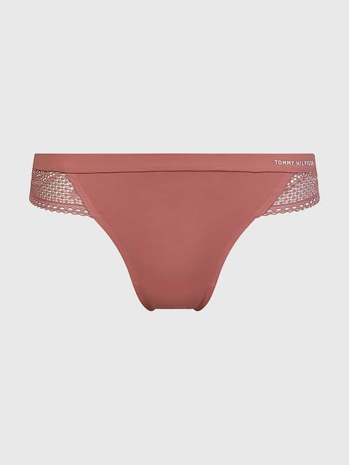 Tommy Hilfiger Floral Csipke Trim Tanga Fehérnemű Női Narancssárga | TH579EWX