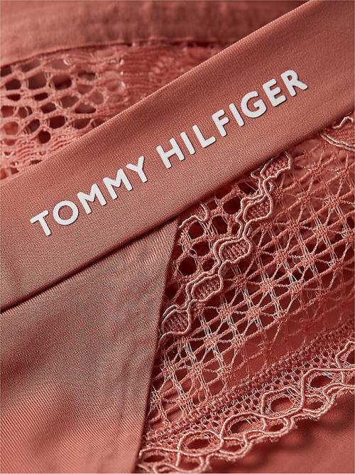 Tommy Hilfiger Floral Csipke Trim Tanga Fehérnemű Női Narancssárga | TH579EWX