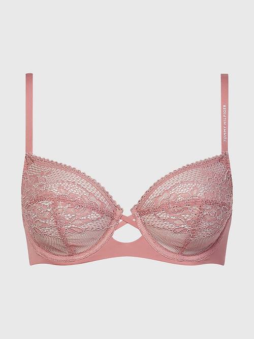 Tommy Hilfiger Floral Csipke Unlined Bra Fehérnemű Női Narancssárga | TH478DVM