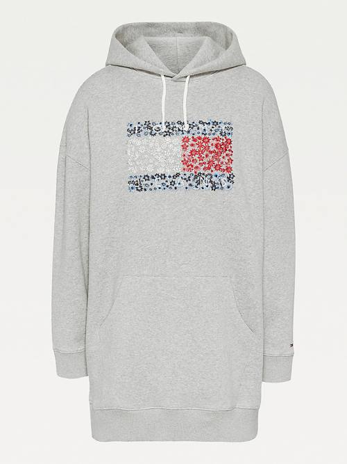 Tommy Hilfiger Floral Logo Ruha Női Szürke | TH861AJT