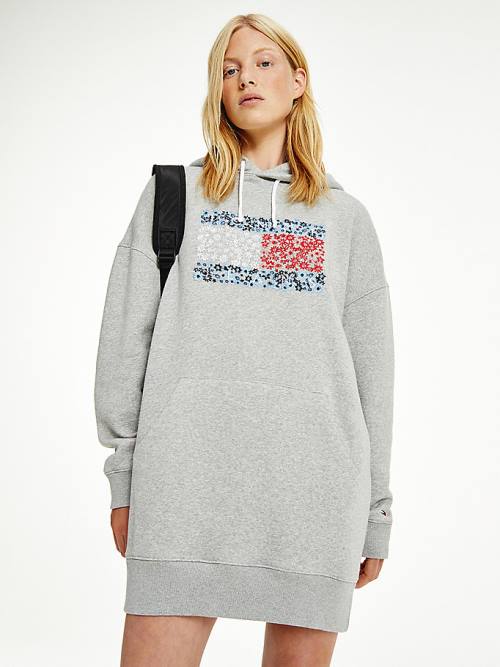 Tommy Hilfiger Floral Logo Ruha Női Szürke | TH861AJT