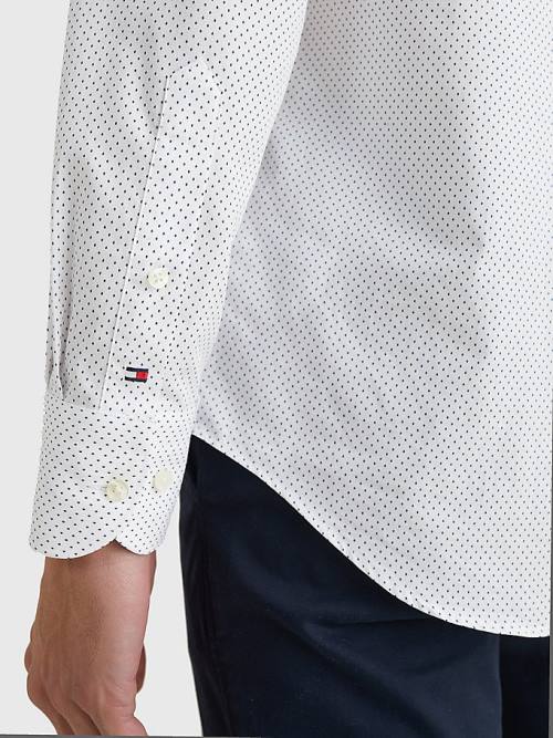 Tommy Hilfiger Formal Dot Regular Fit Ingek Férfi Kék | TH640QOL