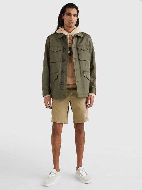 Tommy Hilfiger Four Pocket Field Kabát Férfi Khaki | TH639VDS