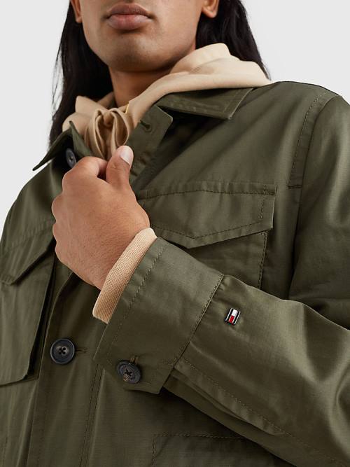 Tommy Hilfiger Four Pocket Field Kabát Férfi Khaki | TH639VDS